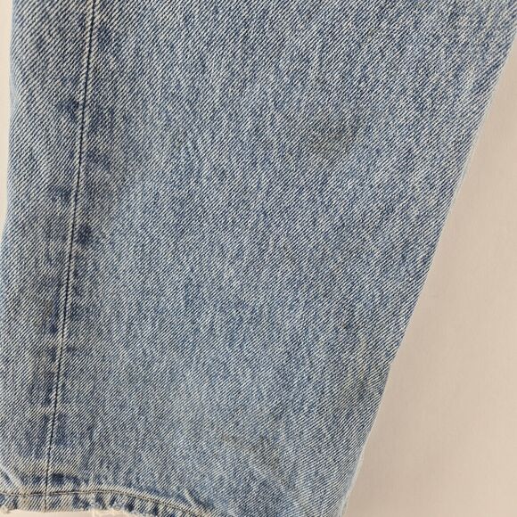 Agolde 90's Jeans Womens 27 High Rise Straight Leg Crop Distressed Busted Knee - Picture 7 of 14
